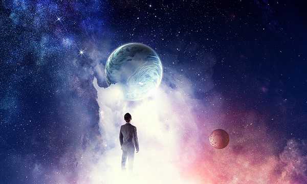 Homme dans l'univers ressent andquot;quelque chose et moiandquot;