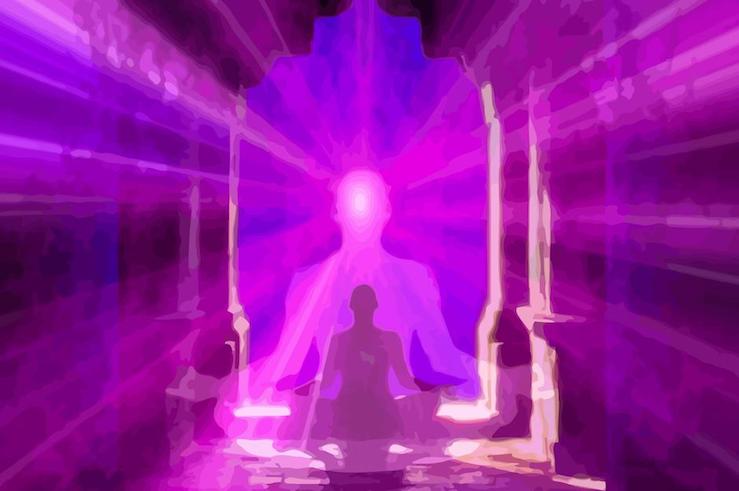 Un méditant, après sa séance Spiritualité , vibre avec sa Connexion au Soi infini.